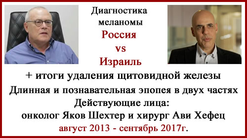 Лечение в Израиле. Диагностика меланомы и удаление щитовидной железы