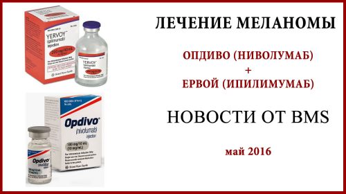 Комбинация Опдиво и Ервой лечение меланомы