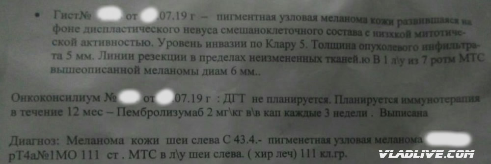 Гистология меланомы