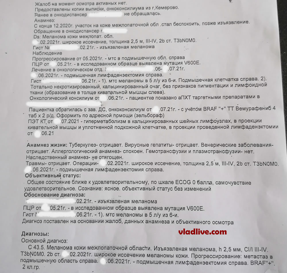 Терапия меланомы история