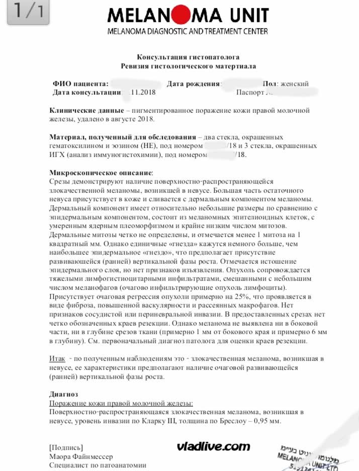 Пересмотр гистологии в Израиле