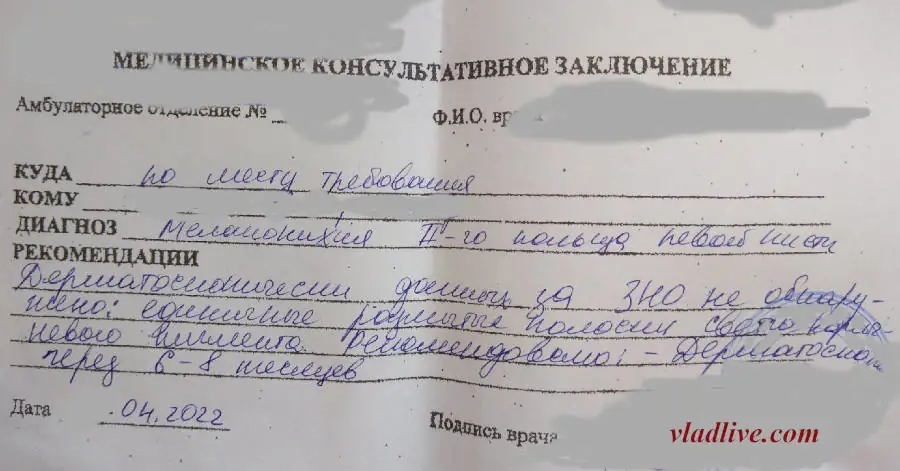 Меланонихия