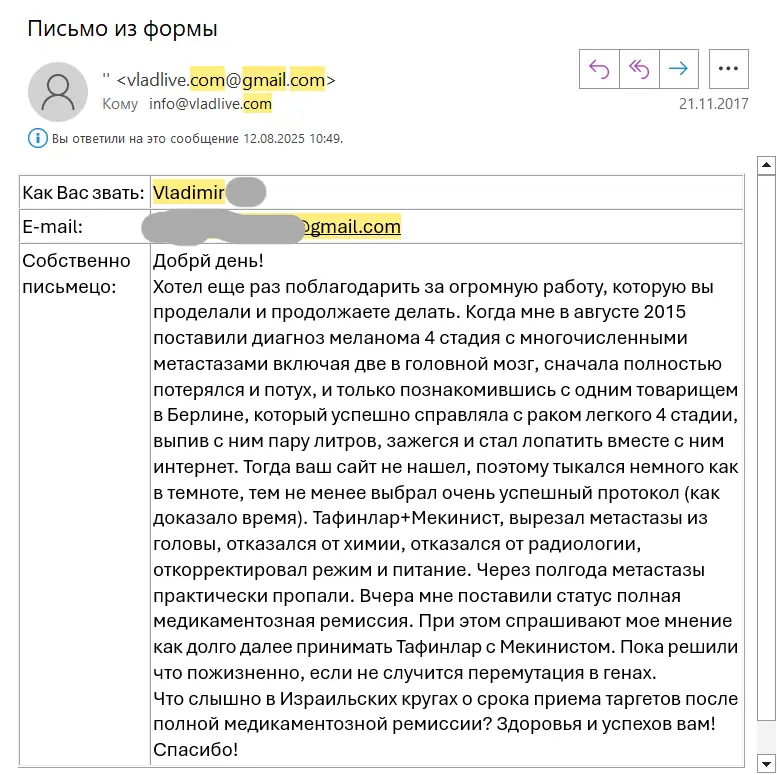 Меланома. Таргетная терапия