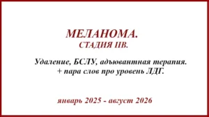 Меланома на спине. IIB. История лечения