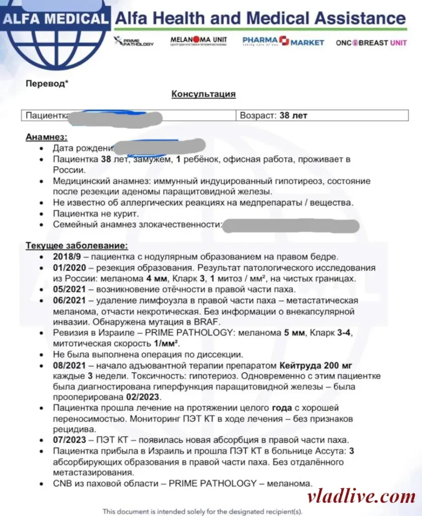 Меланома IIB - IIIC